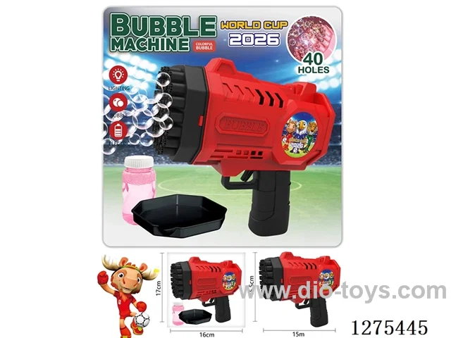 B/O 40-holes bubble gun with light