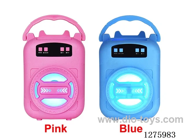 3-inch speaker - Pink/Blue single-color packaging
