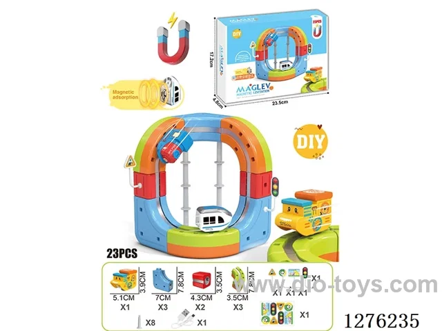 23PCS DIY Magnetic Levitation Track included battery