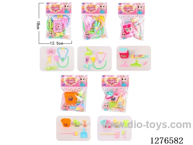 Small-Size Sanitary Ware + doctor set (5 Styles, Mixed in OPP Bags)