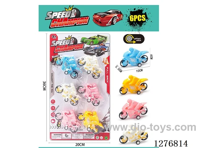 16PCS pull back toys