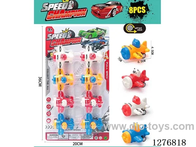 18PCS pull back toys
