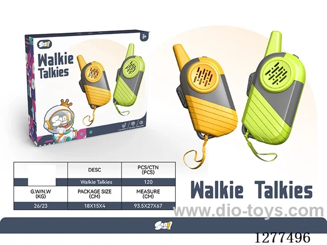 3-in-1 Kids' Walkie-Talkies (1 Pair) 500m Range, Call & Voice-Changing Features