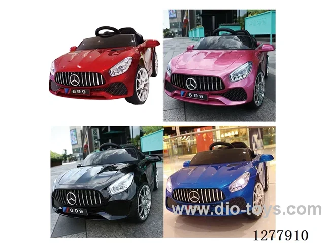 Painted Electric Kids' Car + Single-Wheel Drive + Music & Early Learning + Remote Control + 6V 4 Battery