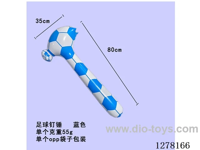 Inflatable Toys - Blue Soccer Hammer