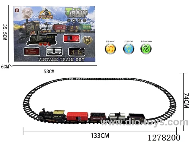 Electric Train Tracks W L/M 133*74CM
