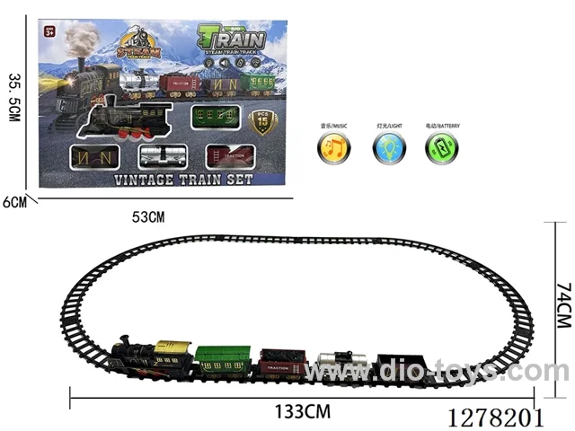 Electric Train Tracks W L/M 133*74CM