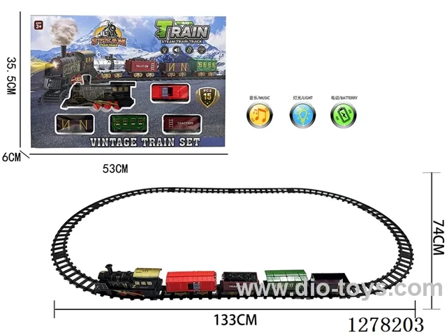Electric Train Tracks W L/M 133*74CM