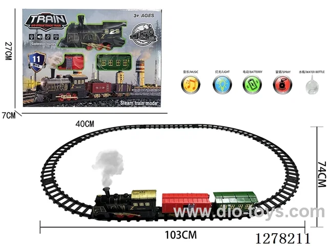 Electric Train Tracks W L/M/spray 103*74CM