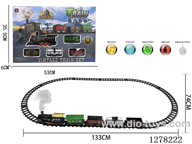 Electric Train Tracks W L/M/spray 133*74CM