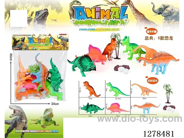 (GCC) BB Whistle 6-Style Super-Size Dinosaurs