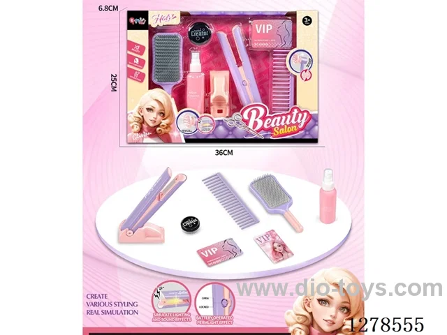 (GCC) Hair Salon Set W L/M not included battery (8PCS)