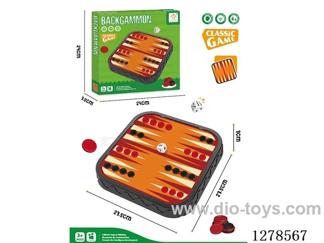 Chess Set with 16 Black Pieces + 16 Red Pieces + 2 Dice