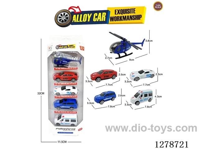 Free Wheel Alloy: 1 Airplane and 4 Ambulances