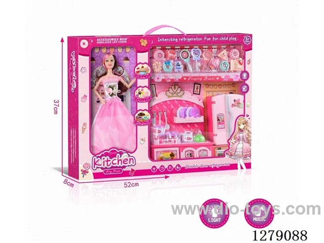 Barbie Kitchen Refrigerator set