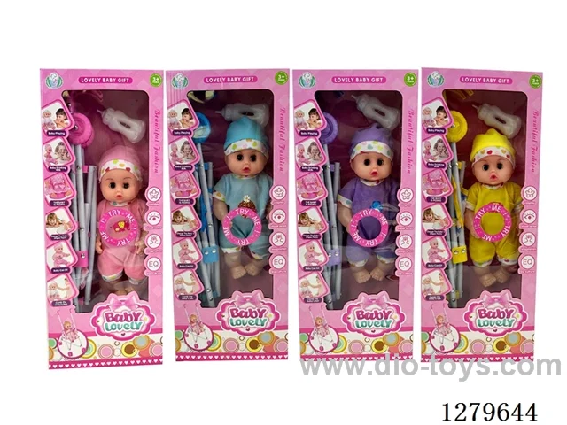12inch doll with 12 IC (4 styles) with 44CM stroller