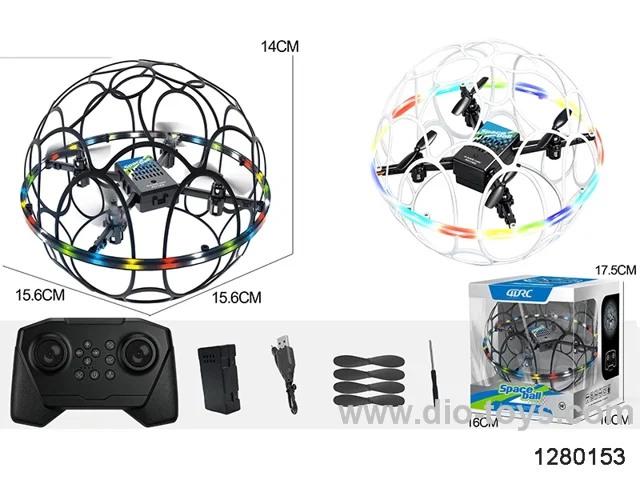 Remote Control Flying Ball in window box(white/black)
