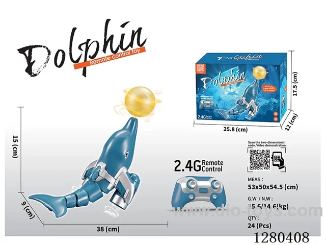 2.4G RC Dolphin with Lights, Battery Included