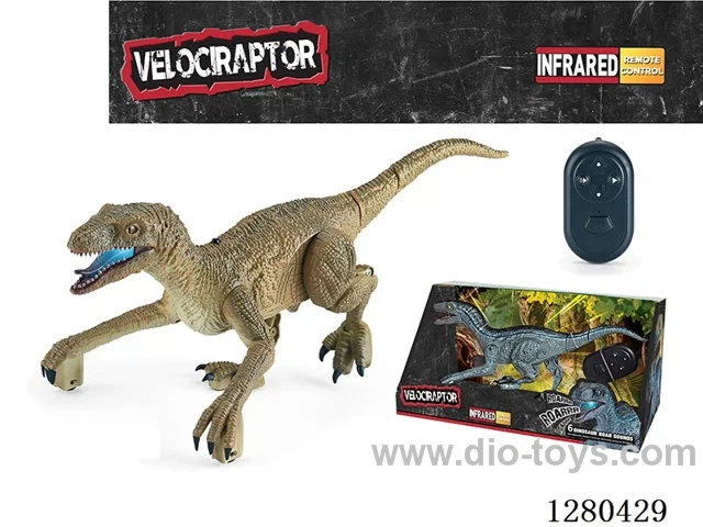 Infrared Rampaging Velociraptor (Green) W L/M (Batteries Not Included)