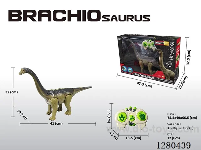 Infrared RC Brachiosaurus with Sound (Battery Not Included)