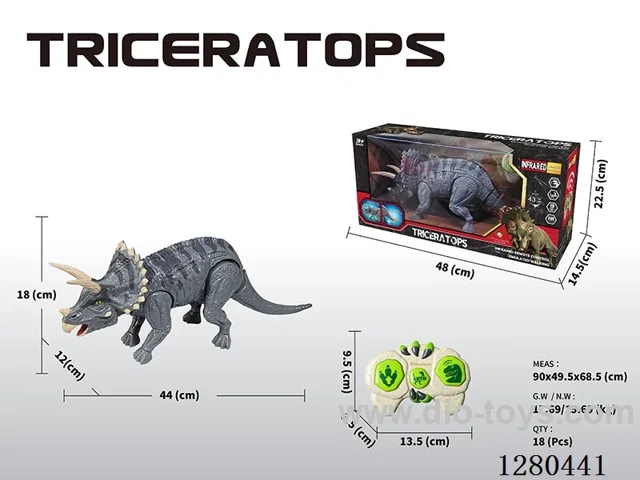 Infrared RC Triceratops with Sound (Batteries Not Included)