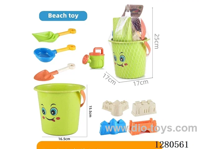 9PCS Beach Bucket Set (Straw Material)