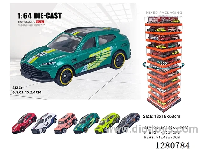 1:64 free wheel alloy car