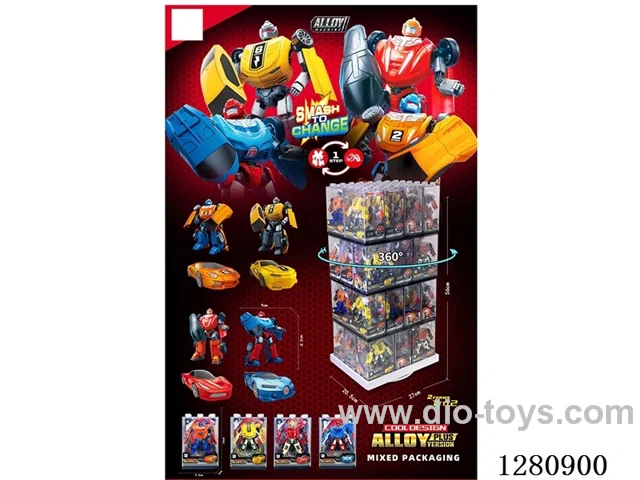 Alloy Deformed Race Cars 4 mixed