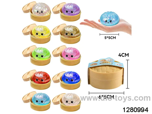 5cm squeeze dumpling toys in paper card
