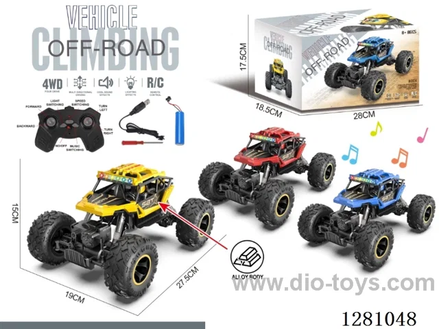 1:16 4WD RC alloy car W L/M included battery