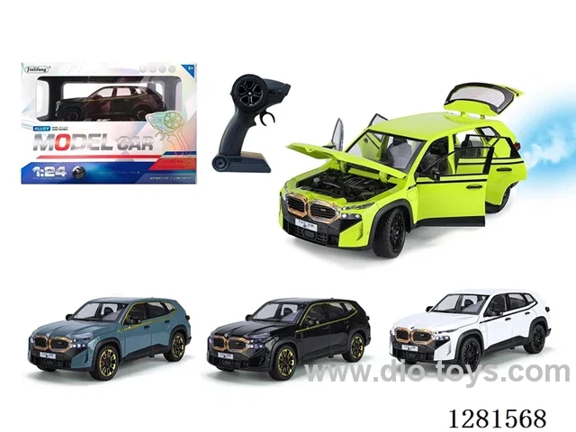 1:24 4ch rc alloy car W L/M/ spray included battery