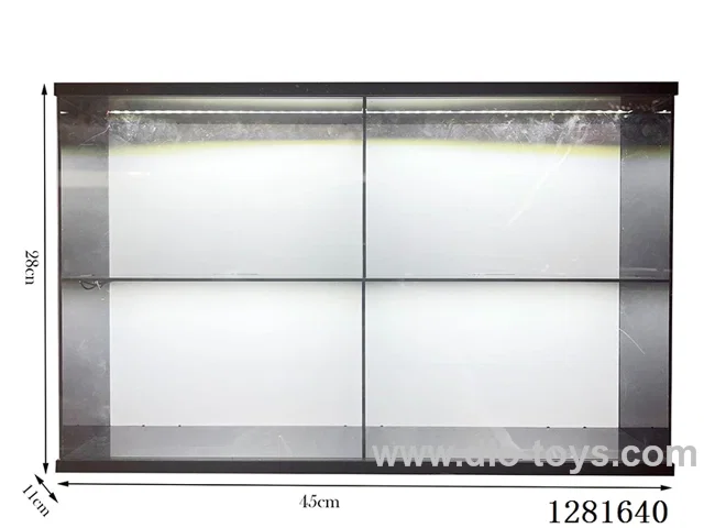 1:24 Large-Scale Model Car Storage and Display Cabinet (with LED Lighting and Acrylic Sliding Doors)