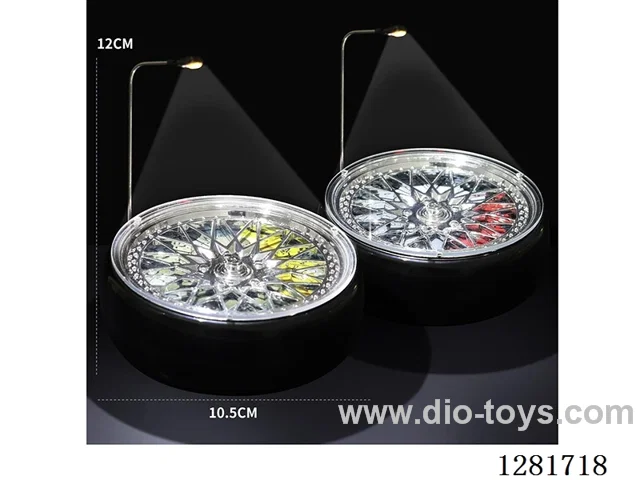 1/64 Car Model Rotating Display Stand Set (with street lights, optional red/yellow brake calipers, plug-in version)