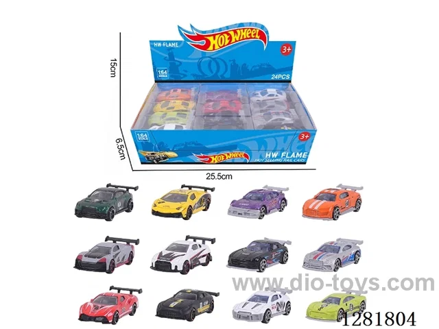1:64 free wheel alloy car 24PCS