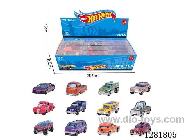 1:64 free wheel alloy car 24PCS