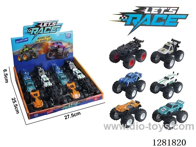 1:64 inertia alloy car 12PCS