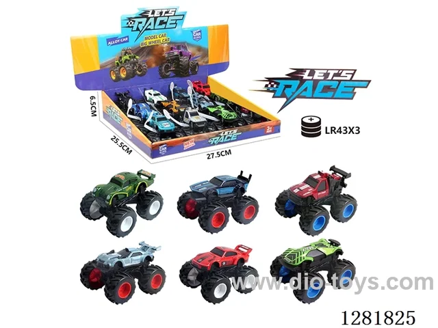 1:64 inertia alloy car 12PCS