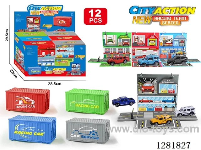 1:64 free wheel alloy car 12PCS