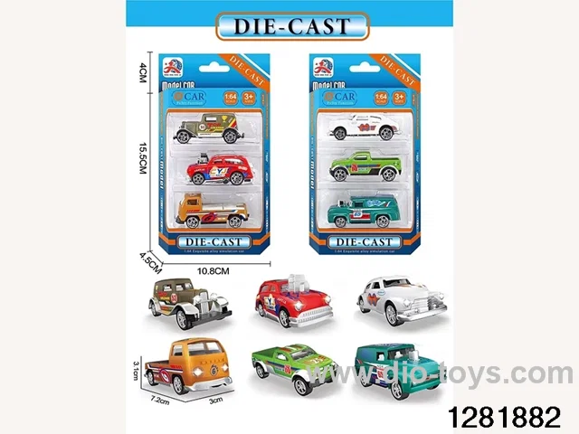 free alloy racing car（3pcs in window box
