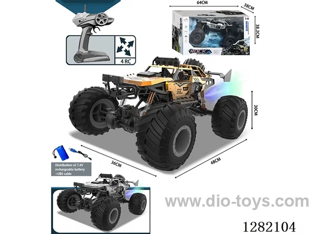 1:6 4WD 2.4G RC alloy car included battery