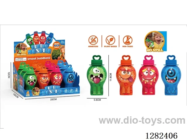 Monster Non-Spill Bubble Bottle 30ML (12-PCS)