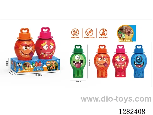 Monster Non-Spill Bubble Bottle 30ML (2-PCS)