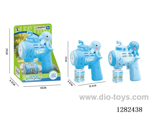 6-Hole LED Octopus Bubble Gun 70ML (Battery Not Included)