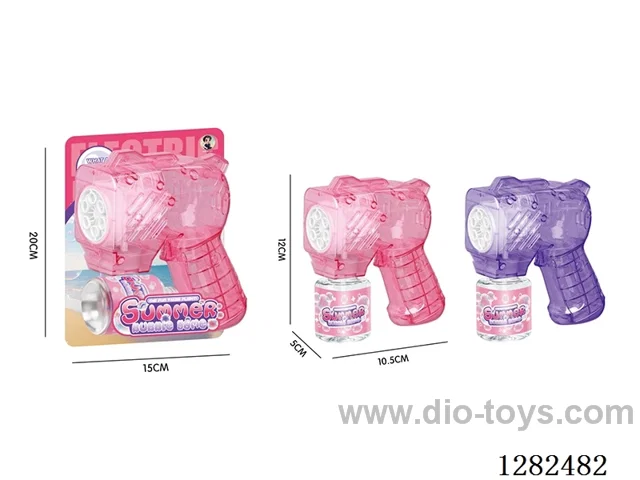 Electric Light-Up Small Multi-Hole Bubble Gun 70ML (Batteries Not Included)
