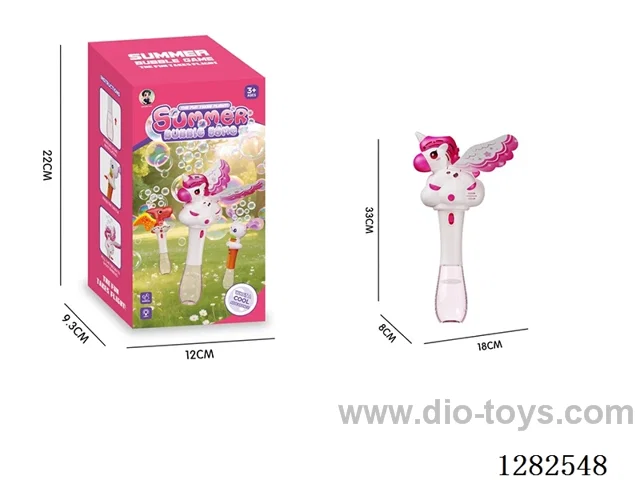 Unicorn Remote-Controlled Bubble Machine (Batteries Not Included)