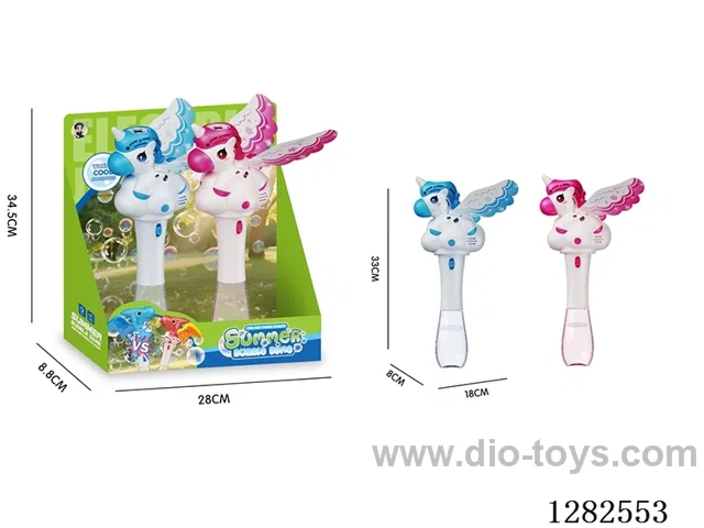 Unicorn Remote-Controlled Bubble Machine (Batteries Not Included)