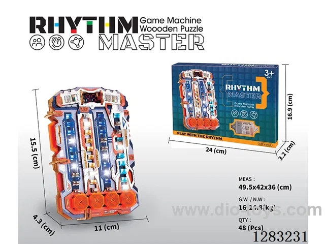 DIY 3D Wooden Rhythm Game Machine