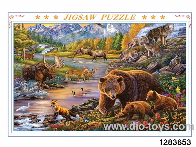 1000 pcs puzzle in color box