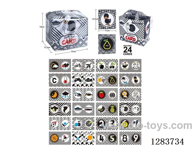 Black and White Card Cloth Book