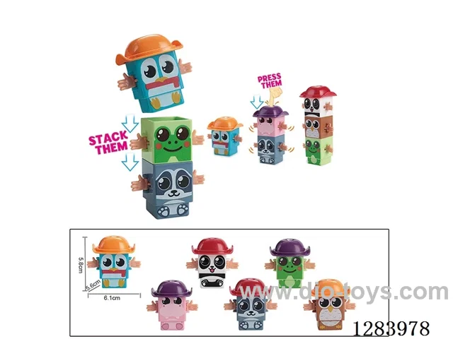 Push-and-Stack Toy